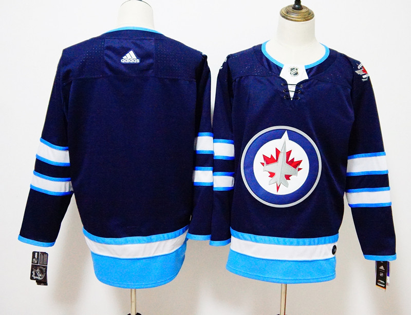 Winnipeg Jets Navy Stitched Adidas Jersey - Zenithce
