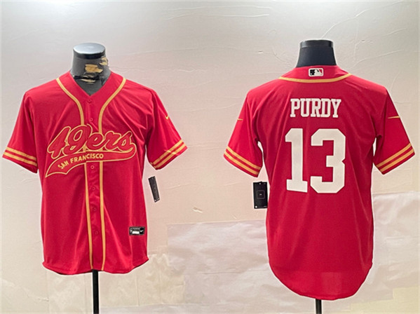 San Francisco 49ers #13 Brock Purdy Red Cool Base Stitched Jersey - Zenithce