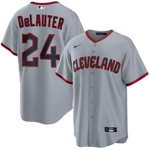 Cleveland Guardians #24 Chase DeLauter Gray Cool Base Limited Stitched Jersey - Zenithce