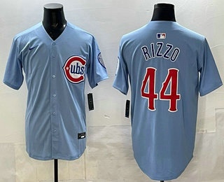Chicago Cubs #44 Anthony Rizzo Baby Blue Limited Jersey - Zenithce