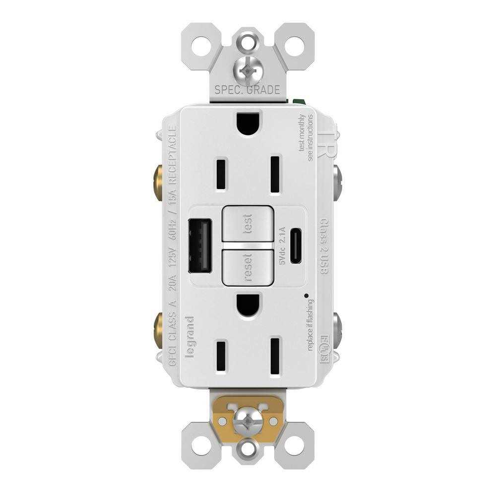 Radiant 15 Amp Ultra-Fast PLUS Power Delivery Type-C USB Outlet Tamper-Resistant R26USBPD - Zenithce