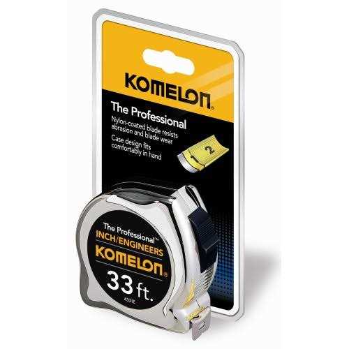 Komelon Usa High Viz Professional Inch Engineer Tape Measures 433IEHV - Zenithce