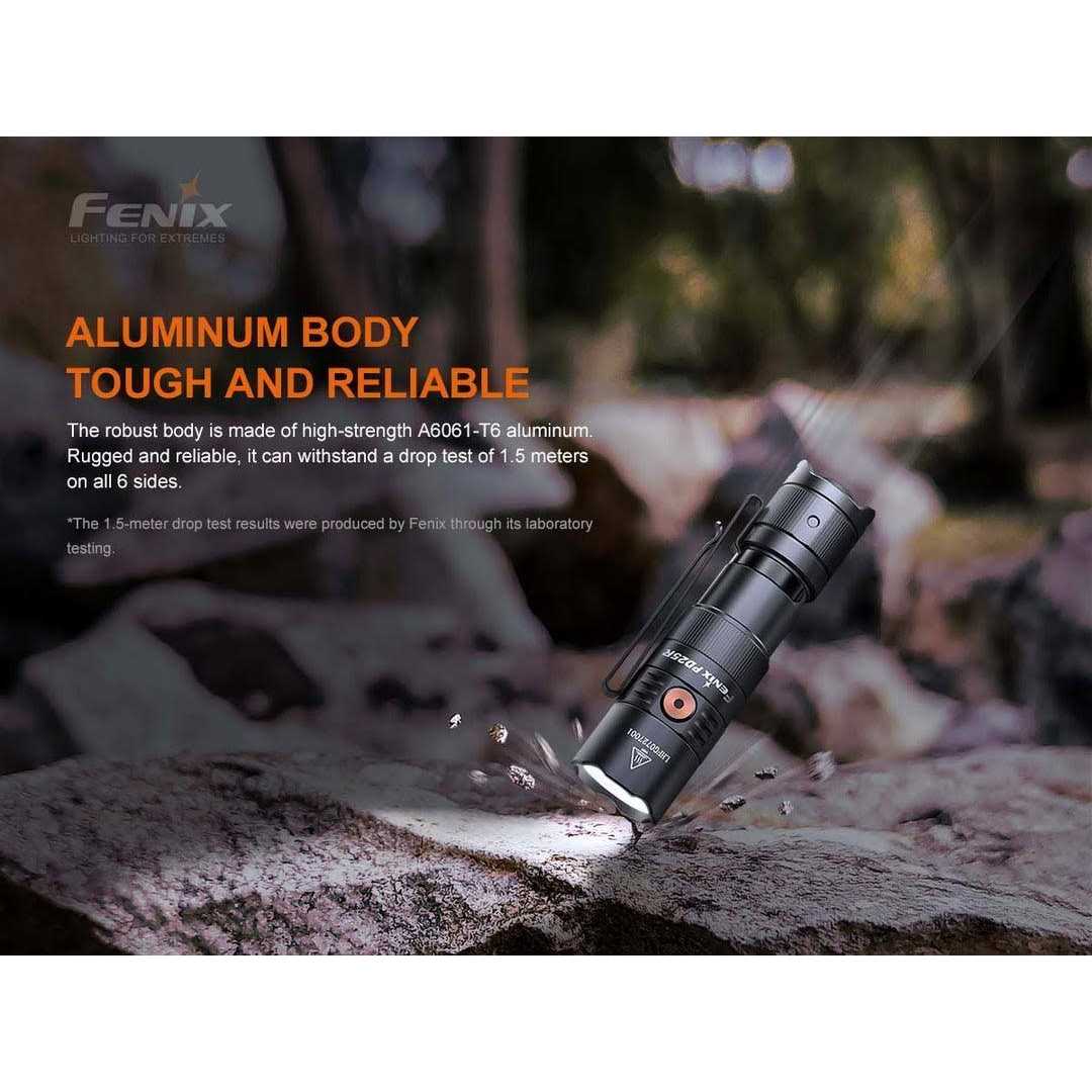 Fenix PD25R Rechargeable EDC Flashlight - Zenithce