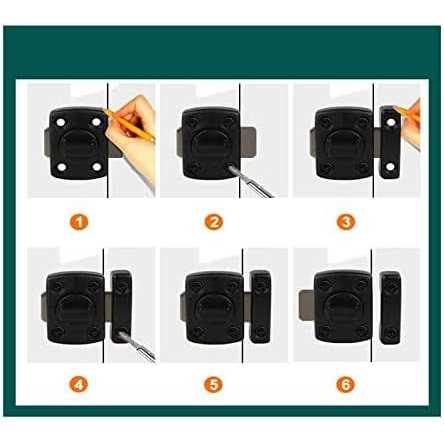 Security Door Lock Bolt Lock Solid revolving Door Lock pet Door Lock - MT - Zenithce