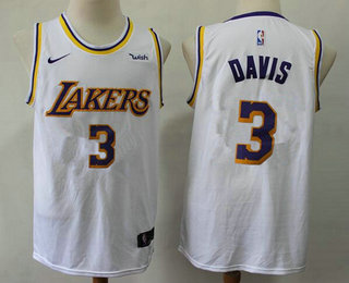 Los Angeles Lakers #3 Anthony Davis 2019 White Swingman Wish Stitched Jersey - Zenithce
