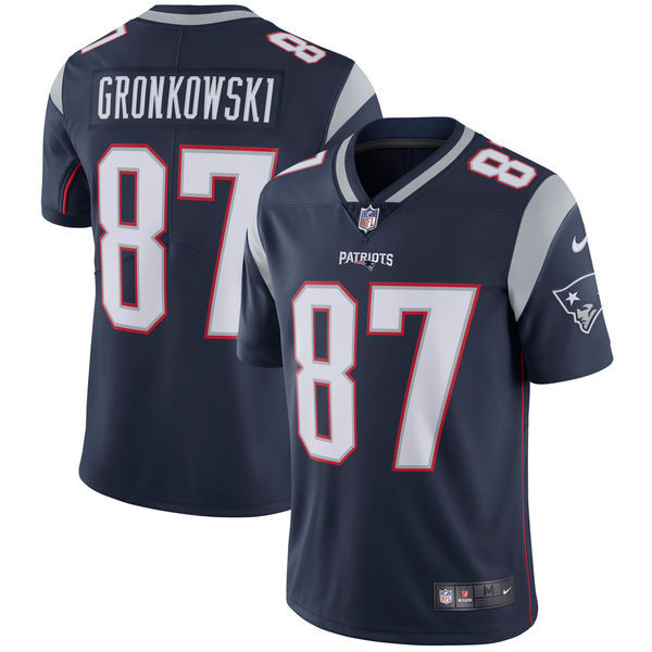 New England Patriots #87 Rob Gronkowski Nike Navy Vapor Untouchable Limited Stitched Jersey - Zenithce