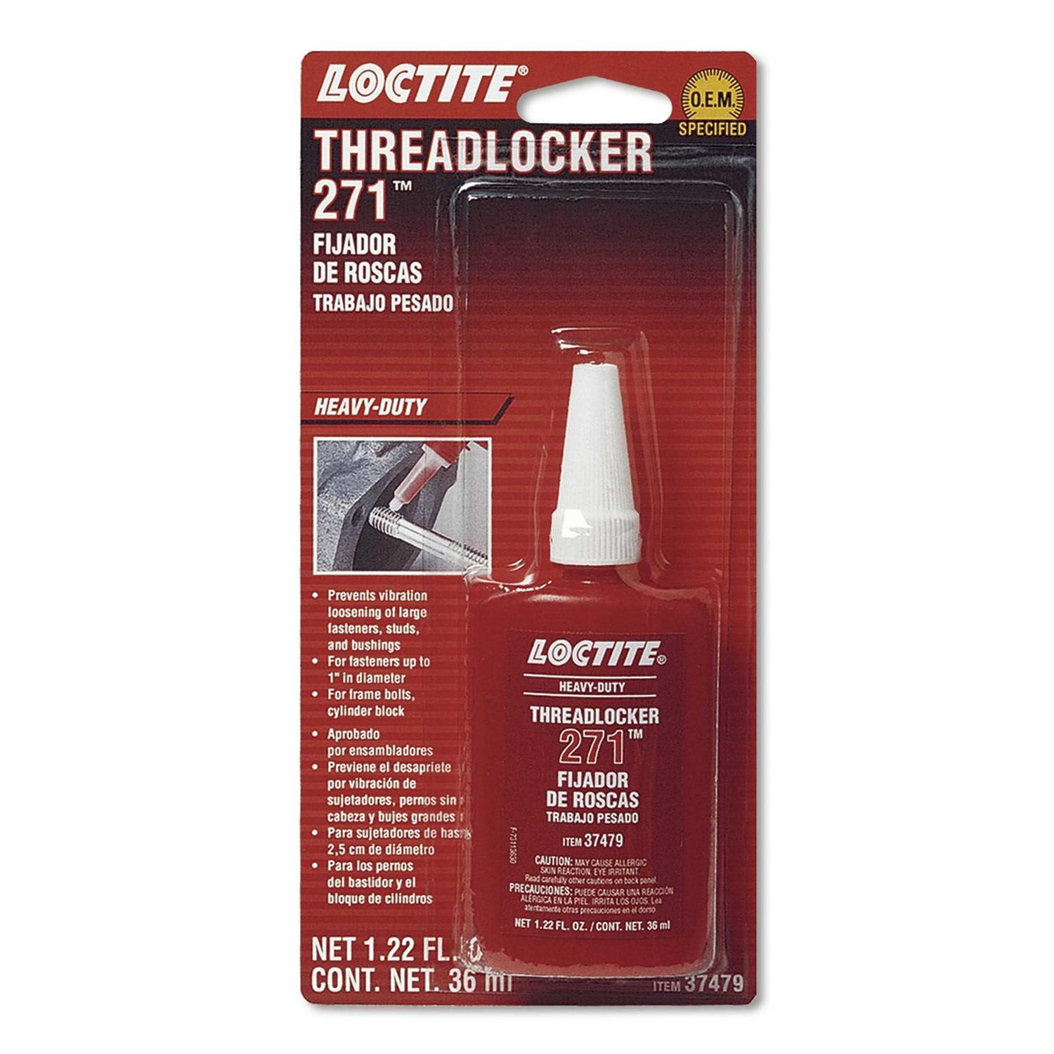 Loctite 271 Red Heavy Duty Threadlocker - Zenithce