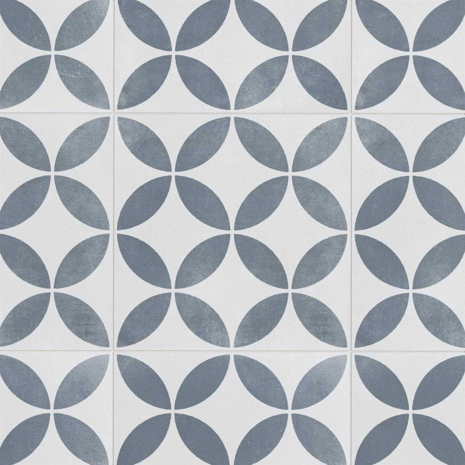 Ivy Hill Tile Aster Square 9 in. x 9 in. Matte Porcelain Floor and Wall Tile - Zenithce