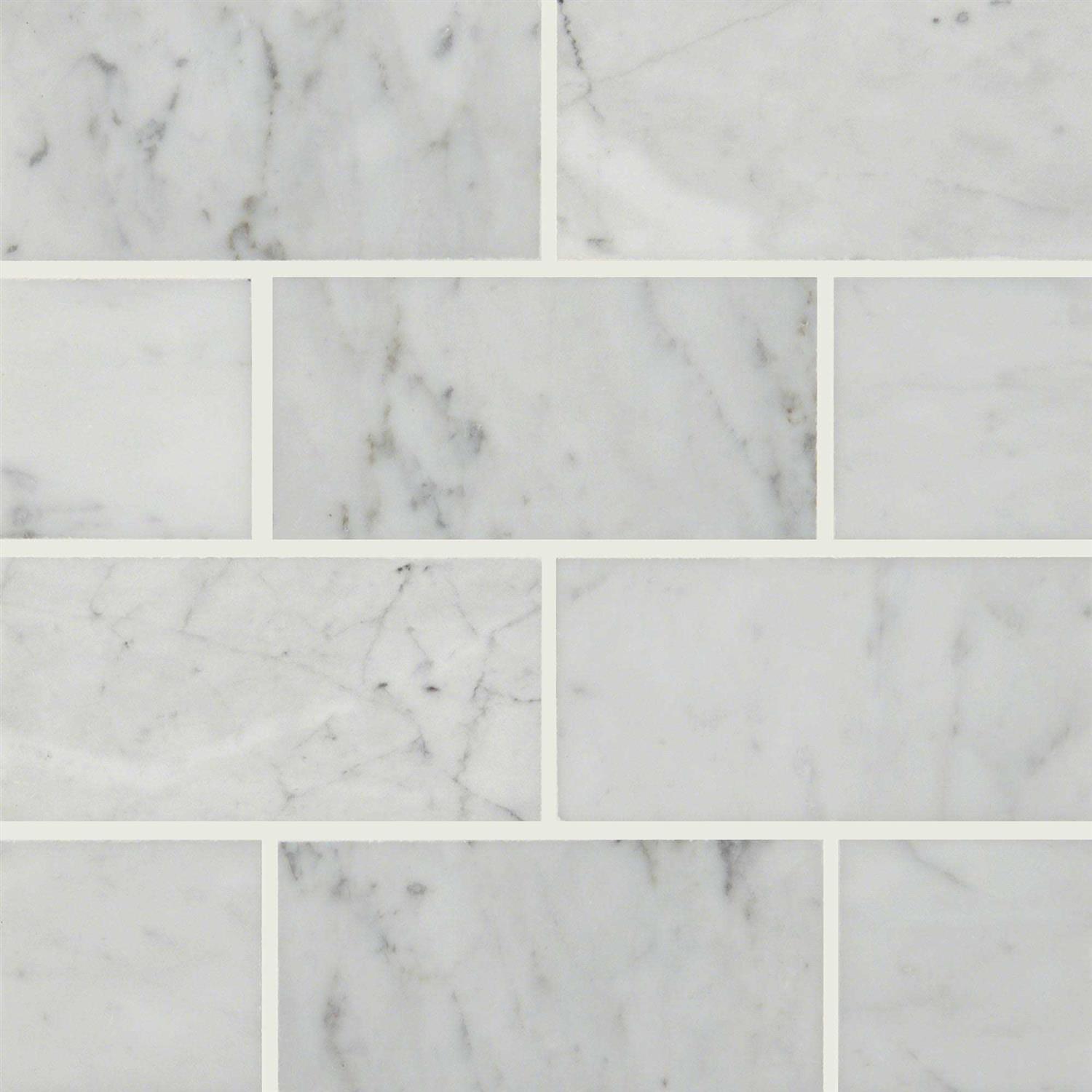 MSI Carrara White 3 in. x 6 in. Polished Marble Floor and Wall Tile - Zenithce