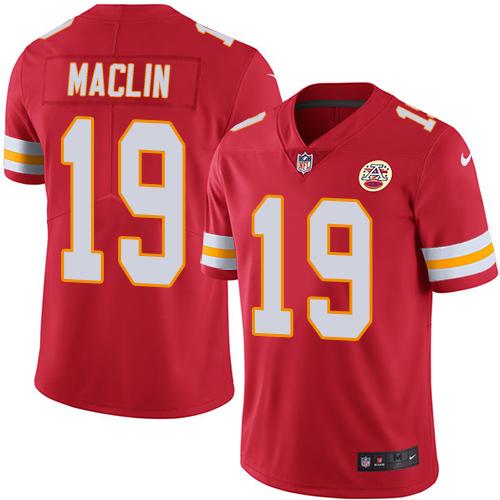 Chiefs #19 Jeremy Maclin Red Stitched Limited Rush Nike Jersey - Zenithce