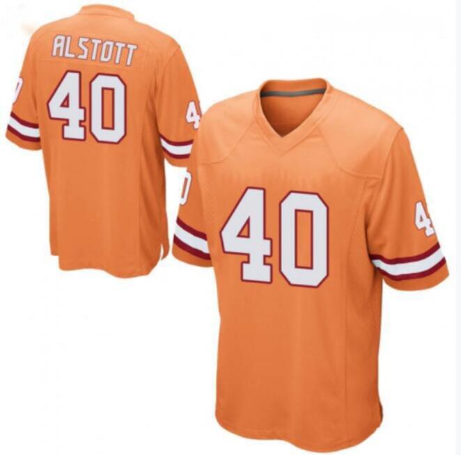 Tampa Bay Buccaneers #40 Mike Alstott Orange Stitched Jersey - Zenithce