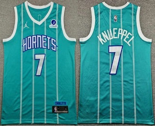 Charlotte Hornets #1 Kon Knueppel Blue Icon Sponsor Swingman Jersey - Zenithce