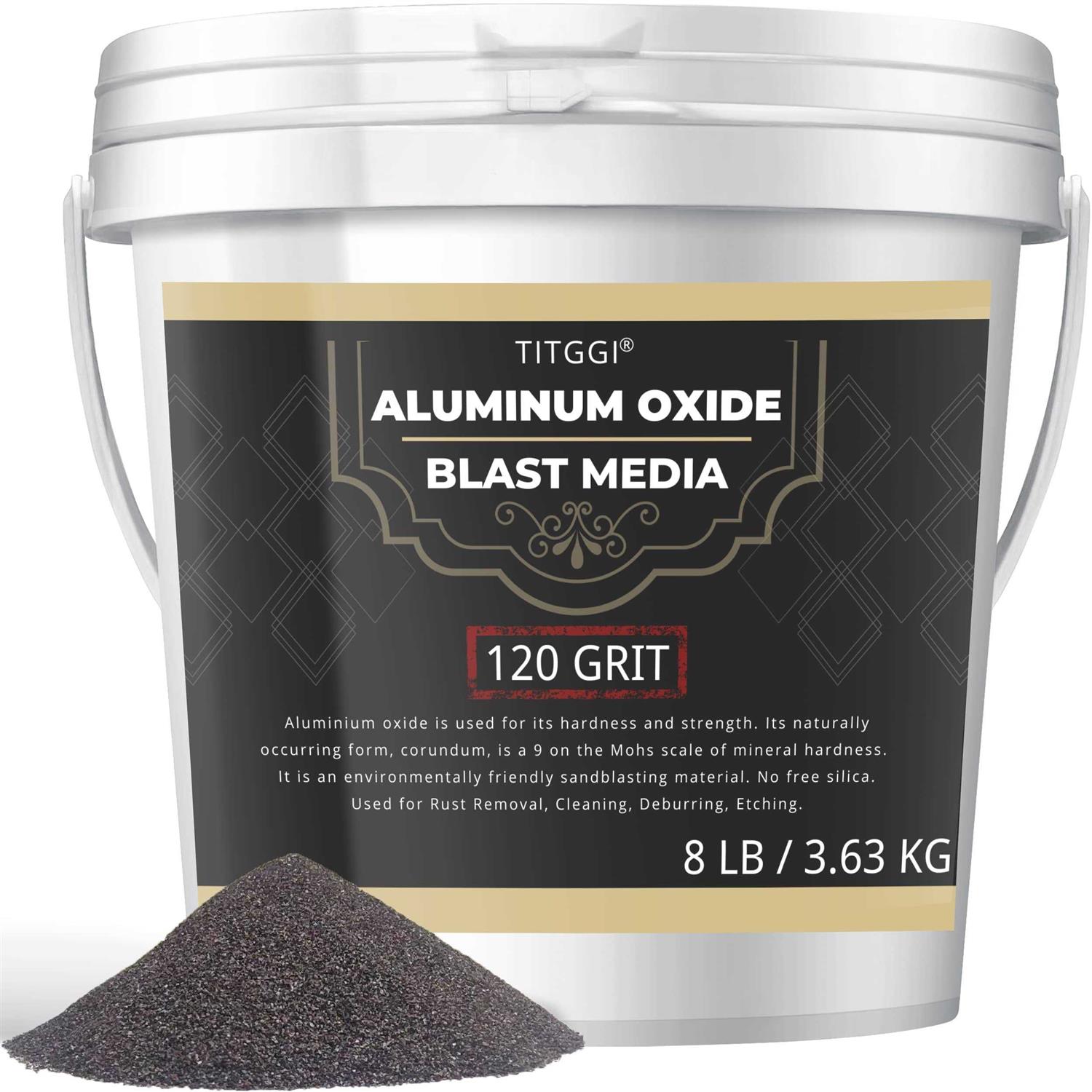 TITGGI Grit Aluminum Oxide Blast Media Premium Long-Lasting Sand Blasting Media - Zenithce