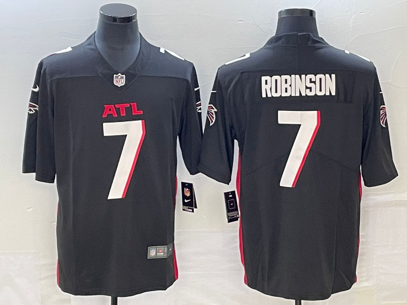 Atlanta Falcons #7 Bijan Robinson Black 2023 Draft Vapor Untouchable Limited Stitched Jersey - Zenithce