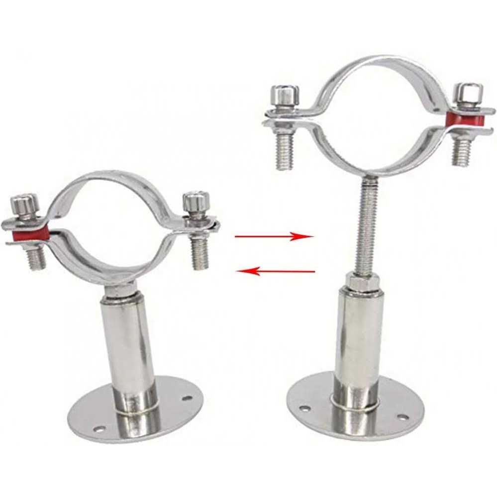 QWORK Toilet Seat Sturdy Hinge Replacement Parts, Stainless Steel Hinge Mountings with Bolts and Nuts - Zenithce