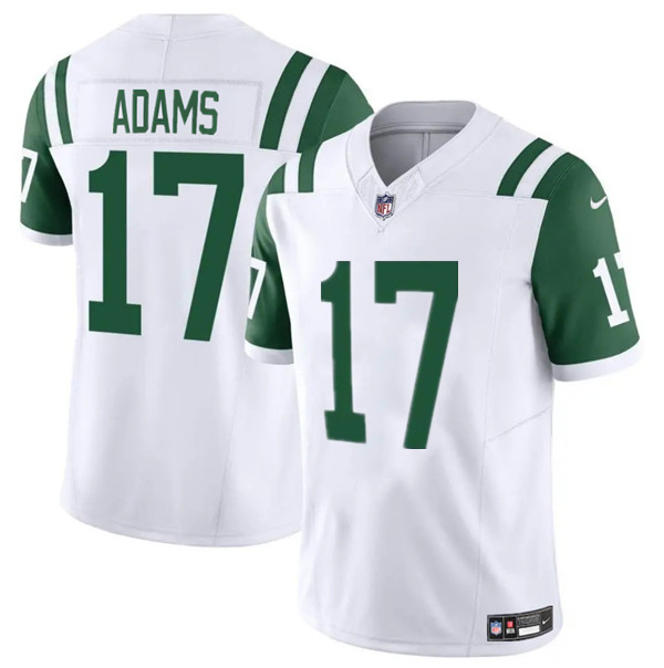 New York Jets #17 Davante Adams White 2024 Classic Alternate Vapor F.U.S.E. Limited Stitched Jersey - Zenithce