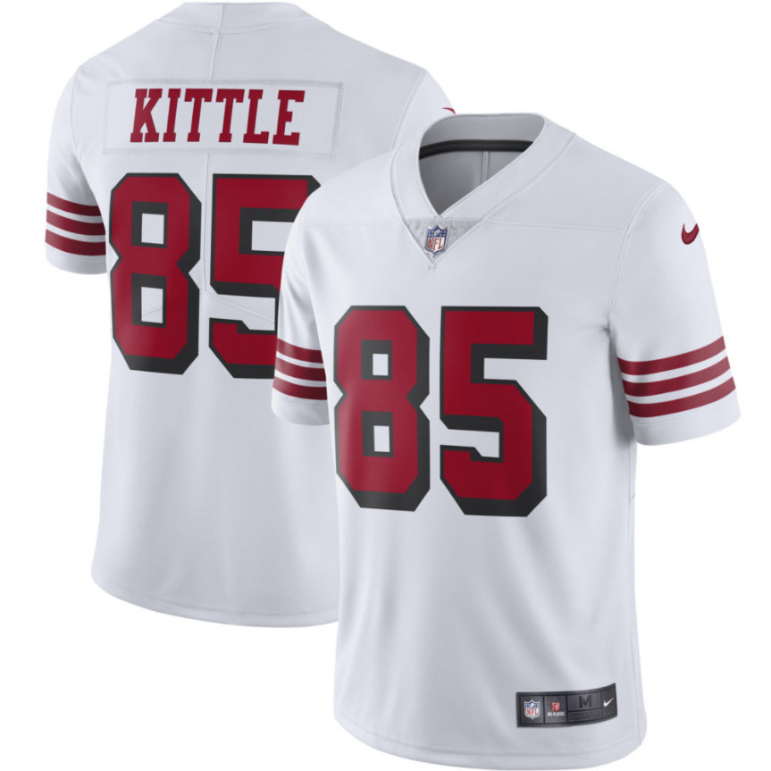 San Francisco 49ers #85 George Kittle White Vapor Untouchable Limited Stitched Jersey - Zenithce