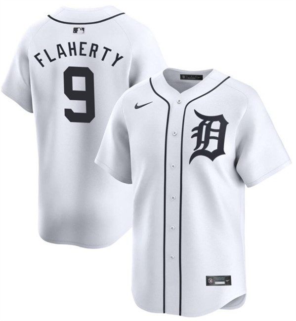 Detroit Tigers #9 Jack Flaherty White 2024 Home Limited Stitched Jersey - Zenithce