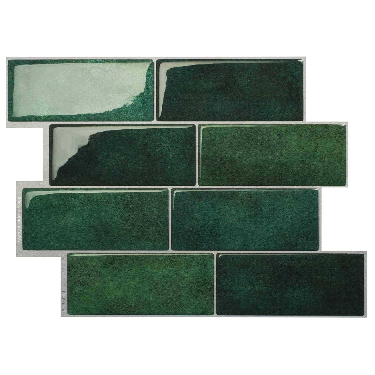 Smart Tiles Peel and Stick Backsplash 5 Sheets of 11.43 x 9 - Zenithce