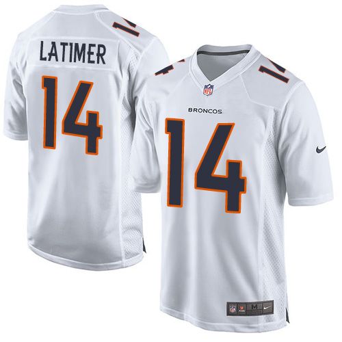 Broncos #14 Cody Latimer White Stitched Game Event Nike Jersey - Zenithce