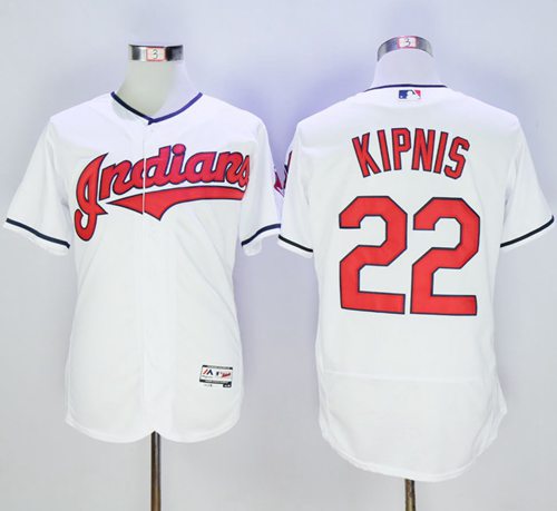 Indians #22 Jason Kipnis White Flexbase Authentic Collection Stitched Jersey - Zenithce