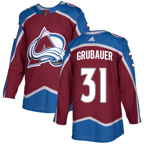 Colorado Avalanche #31 Philipp Grubauer Red Stitched Jersey - Zenithce