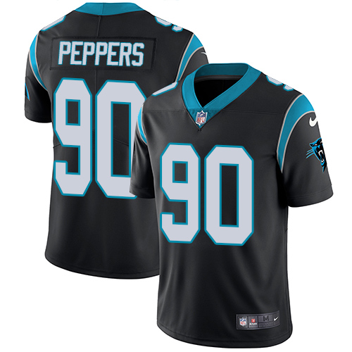 Carolina Panthers #90 Julius Peppers Black Vapor Untouchable Limited Stitched Jersey - Zenithce