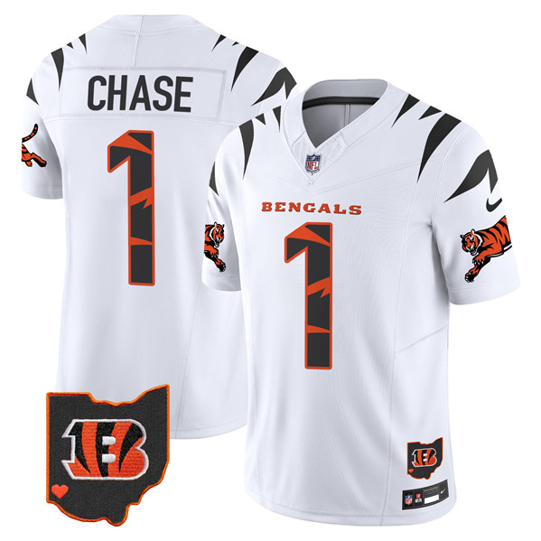 Cincinnati Bengals #1 Ja'Marr Chase White F.U.S.E. Special Vapor Untouchable Limited Stitched Jersey - Zenithce