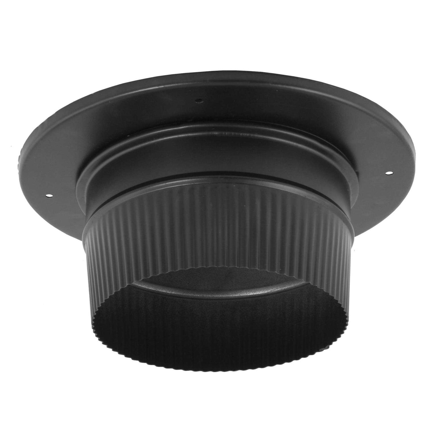 DuraVent DuraBlack Slip Connector with Trim 6DBK-SC - Zenithce