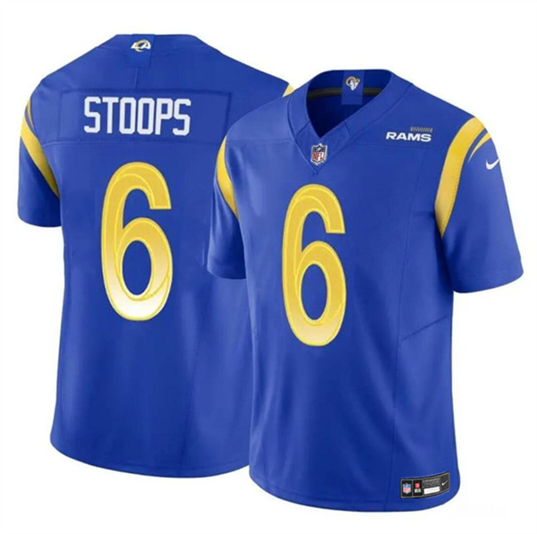 Los Angeles Rams #6 Drake Stoops Blue 2024 Draft F.U.S.E. Vapor Untouchable Stitched Jersey - Zenithce