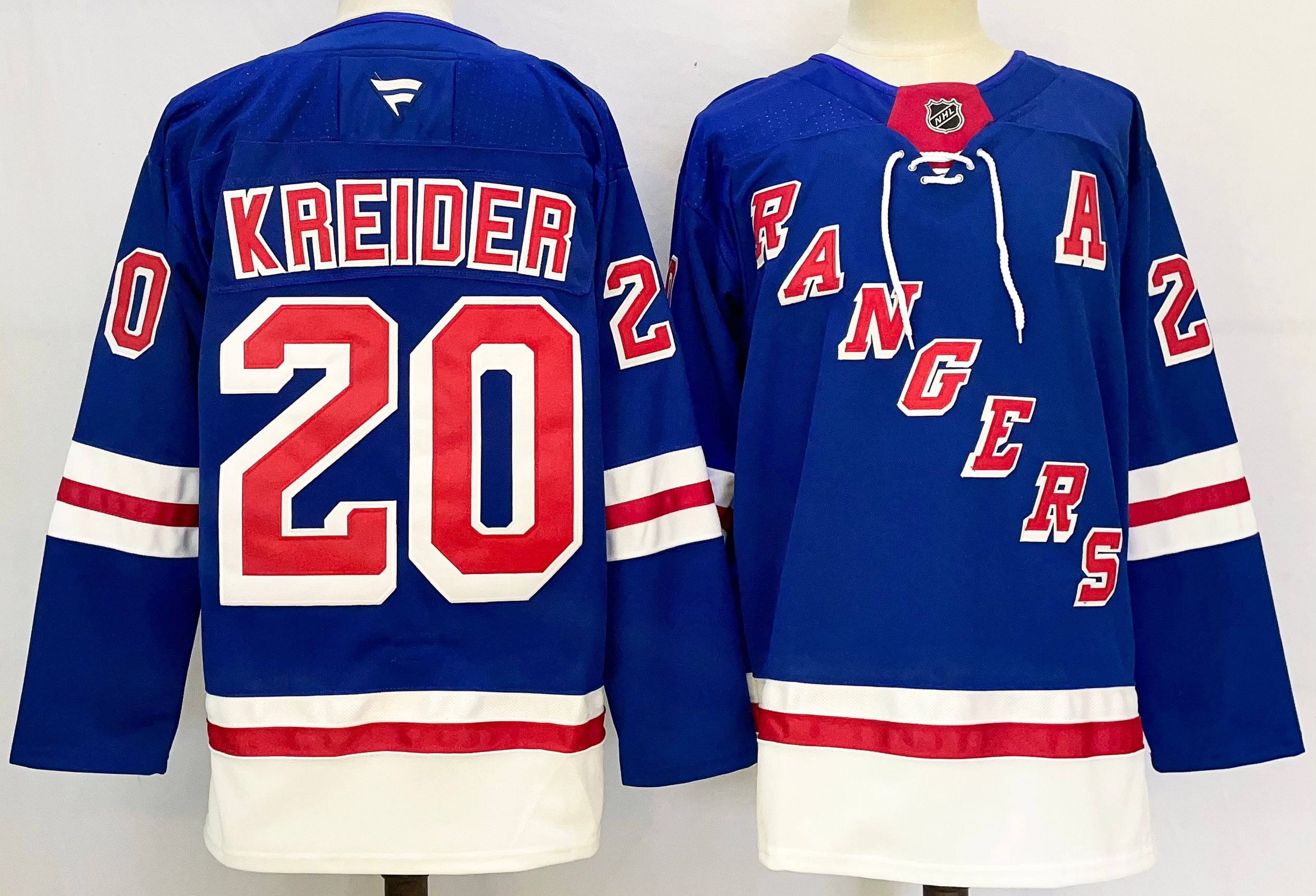 New York Rangers #20 Chris Kreider Royal 2024-25 Home With A Patch Stitched Jersey - Zenithce