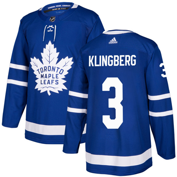 Toronto Maple Leafs #3 John Klingberg Blue Stitched Jersey - Zenithce