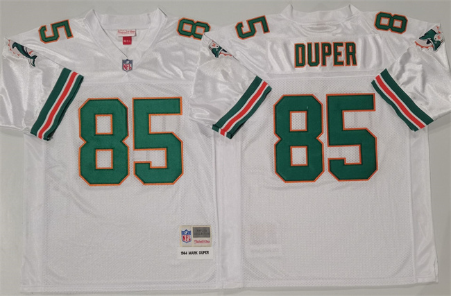 Miami Dolphins #85 Mark Duper White Throwback Stitched Football Jersey - Zenithce
