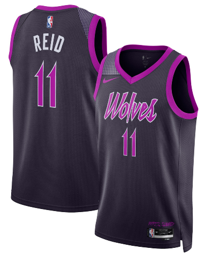 Minnesota Timberwolves #11 Naz Reid Purple 2025-26 City Edition Stitched Jersey - Zenithce