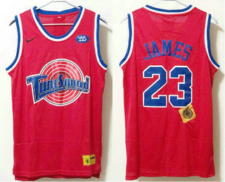 The Movie Space Jam #23 LeBron James Red Soul Swingman Jersey - Zenithce