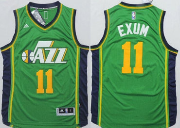 Utah Jazz #11 Dante Exum Revolution 30 Swingman 2014 New Green Jersey - Zenithce