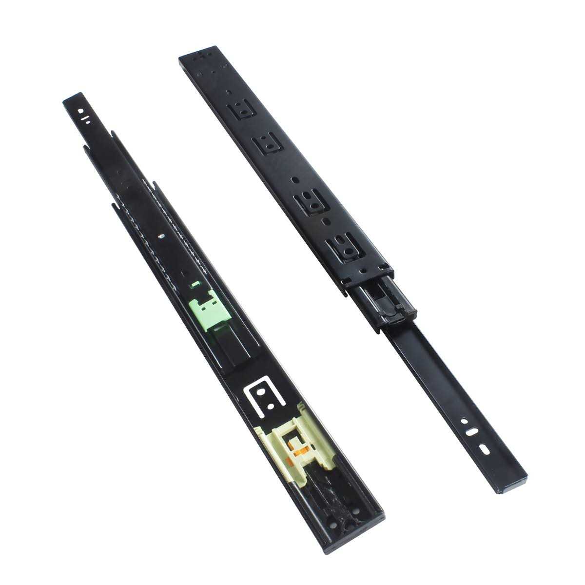VADANIA Vf1245 Push to Open Drawer Slides Ball Bearing Side Mount 3-Fold Full Extension - Zenithce