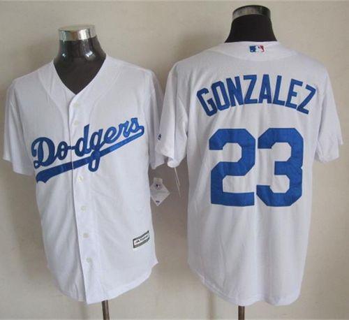 Dodgers #23 Adrian Gonzalez White New Cool Base Stitched Jersey - Zenithce