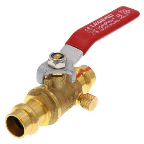 Legend Valve P-202NL Full Port Press Ball Valve with Drain 101 - Zenithce