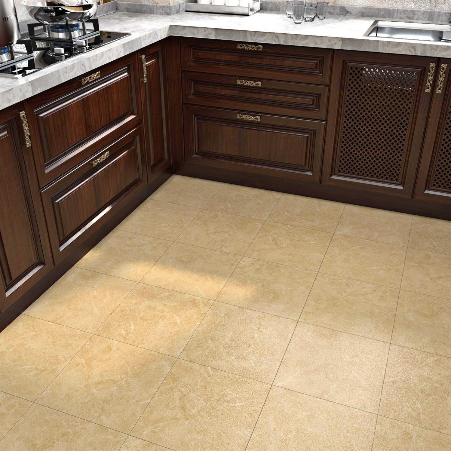 WESTICK Peel and Stick Waterproof Floor Tile Marble Floor Tiles Bathroom Flooring Tiles Peel and Stick Tiles for Floor Self Adhesive - Zenithce