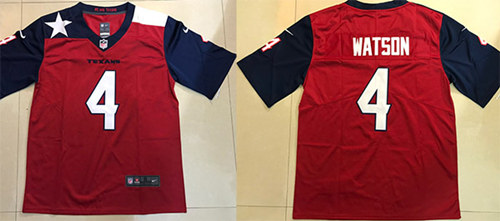 Texans #4 Deshaun Watson Red Limited Stitched Jersey - Zenithce