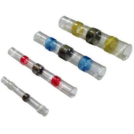 Electriduct Heat Shrink Solder Sleeve Crimpless Butt Connectors - Zenithce