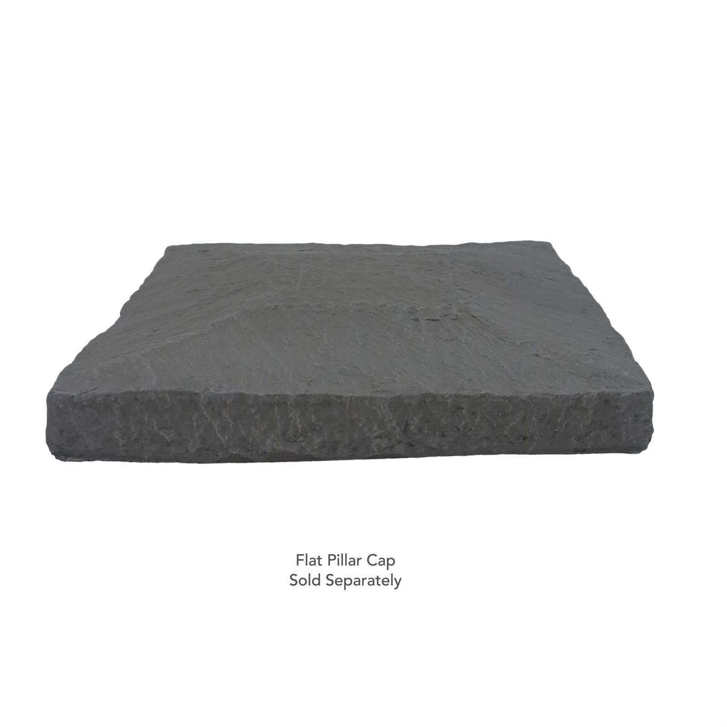 GenStone Faux Stacked Stone Peaked Column - Zenithce