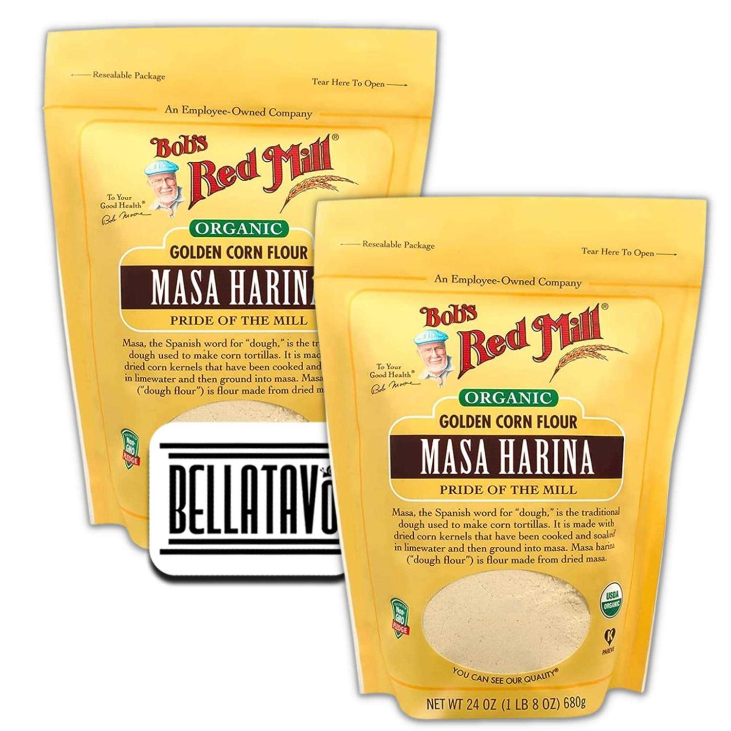 Organic Masa Harina Flour Bundle. Includes Bobs Red Mill Masa Harina Flour And One Bellatavo Fridge Magnet! Bag 24 Oz of Bobs - Zenithce