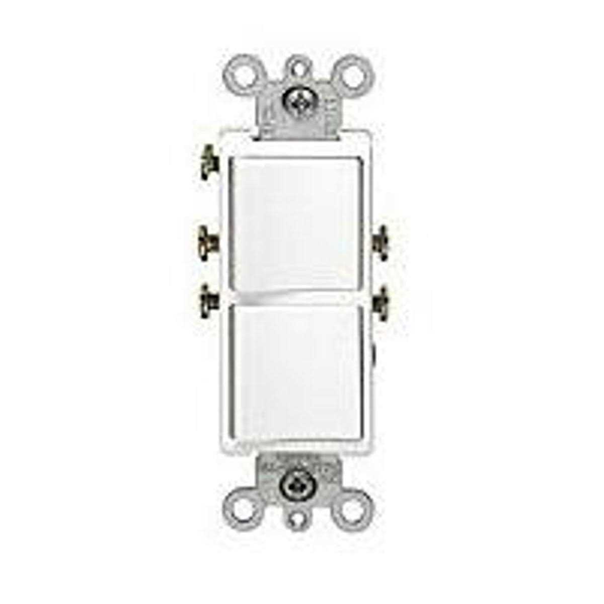 Leviton 5628-2W Decora Plus Rocker Pilot Light Switch - Zenithce