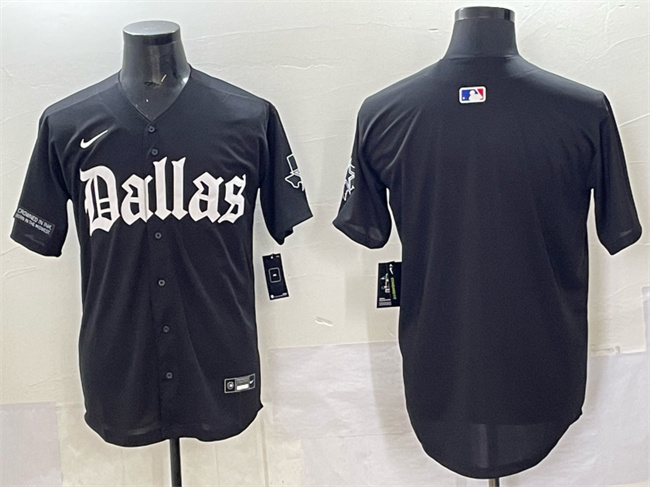 Dallas Cowboys Blank Black 'Gothic Lone Star Edition' Limited Stitched Jersey - Zenithce