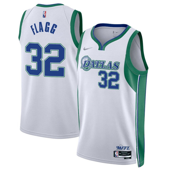 Dallas Mavericks #32 Cooper Flagg White 2025 Draft City Edition Stitched Jersey - Zenithce