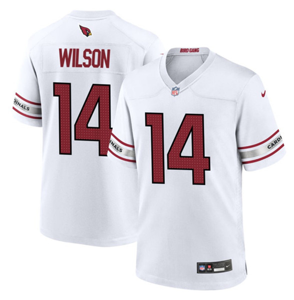 Arizona Cardinals #14 Michael Wilson White Stitched Game Jersey - Zenithce