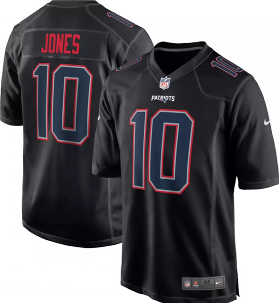New England Patriots #10 Mac Jones Black Stitched Jersey - Zenithce