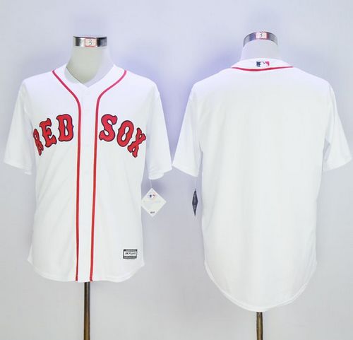 Red Sox Blank White Alternate Home New Cool Base Stitched Jersey - Zenithce
